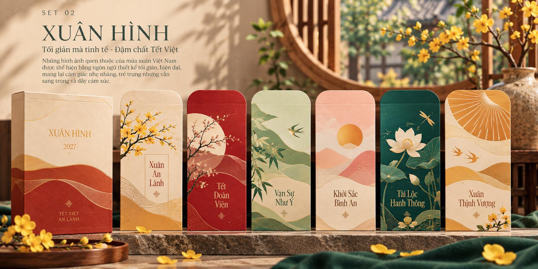 Thiết kế mẫu bao lì xì Tết 2027